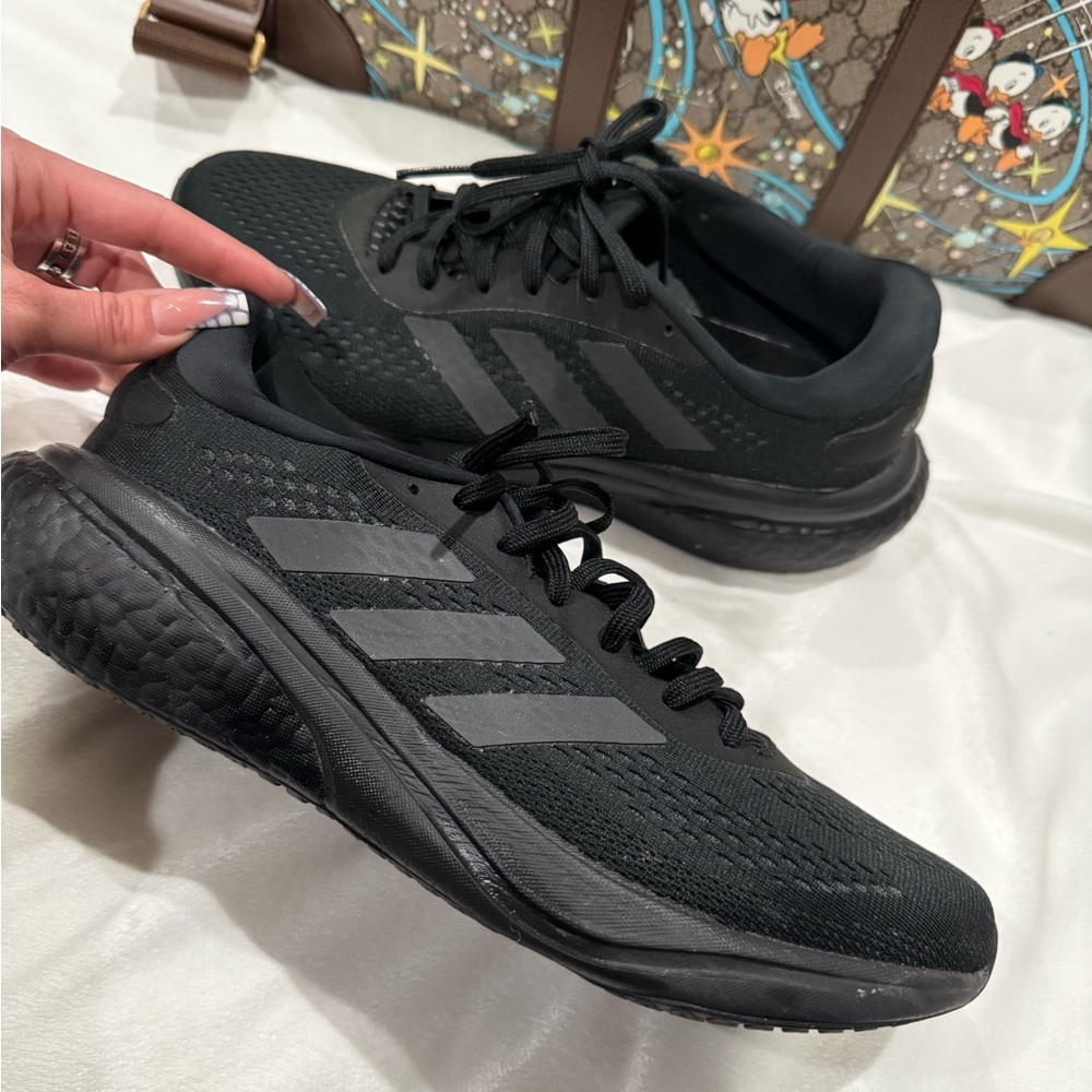 Adidas Men's Black Athletic Sneakers
